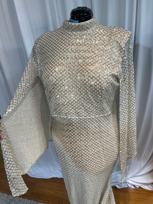 The Silver Sequin Dress