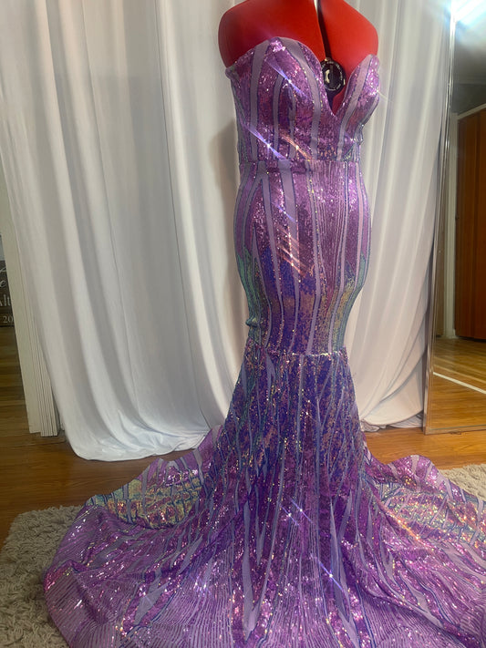 The Purple Sleeveless Dress