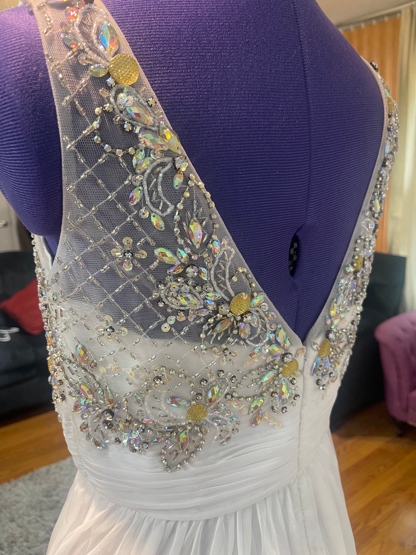 White Beaded Dress