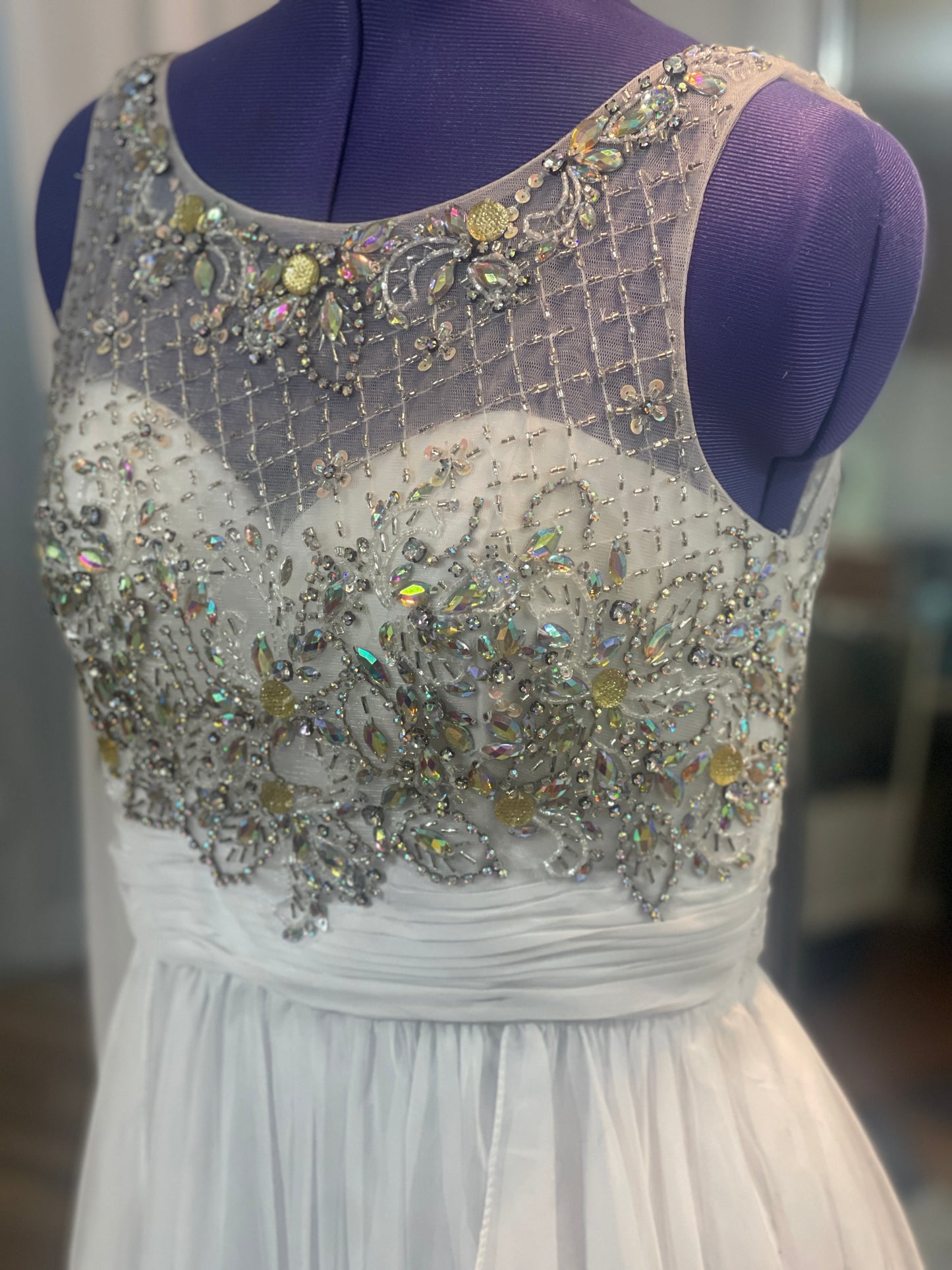 White Beaded Dress