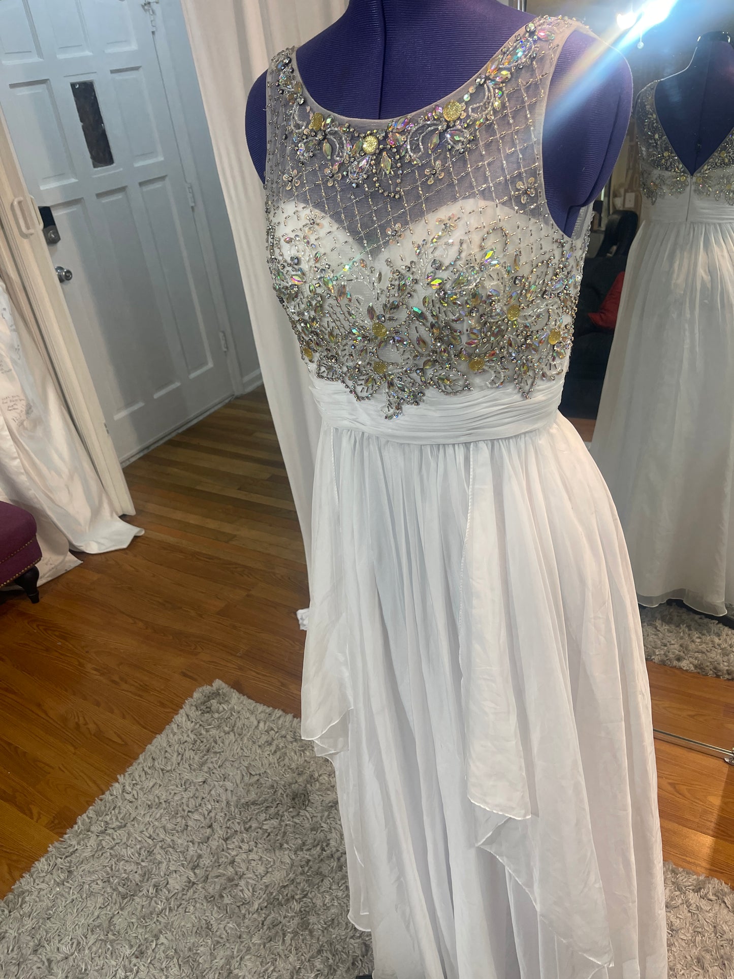 White Beaded Dress