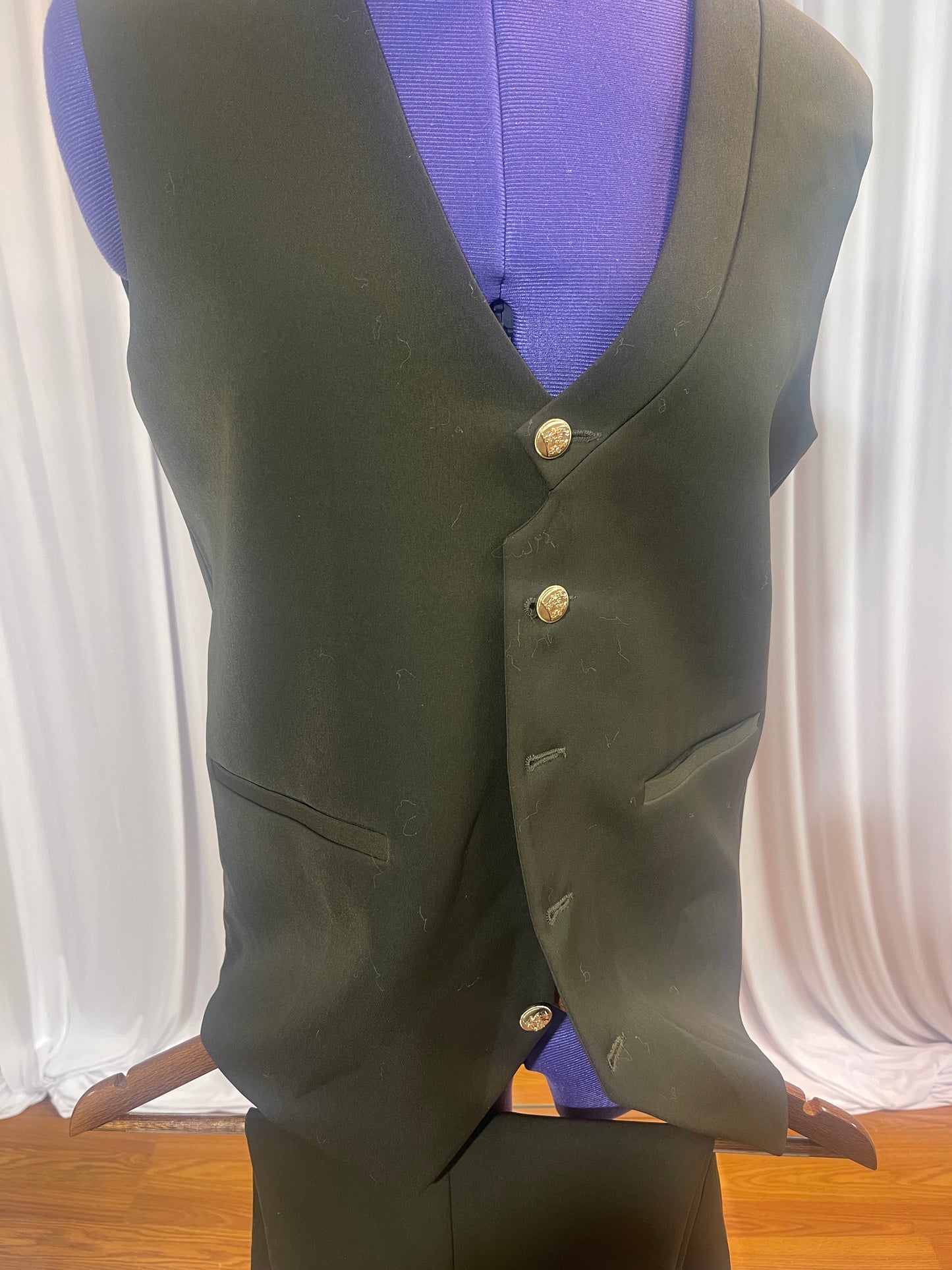 Green Suit With Embellishments