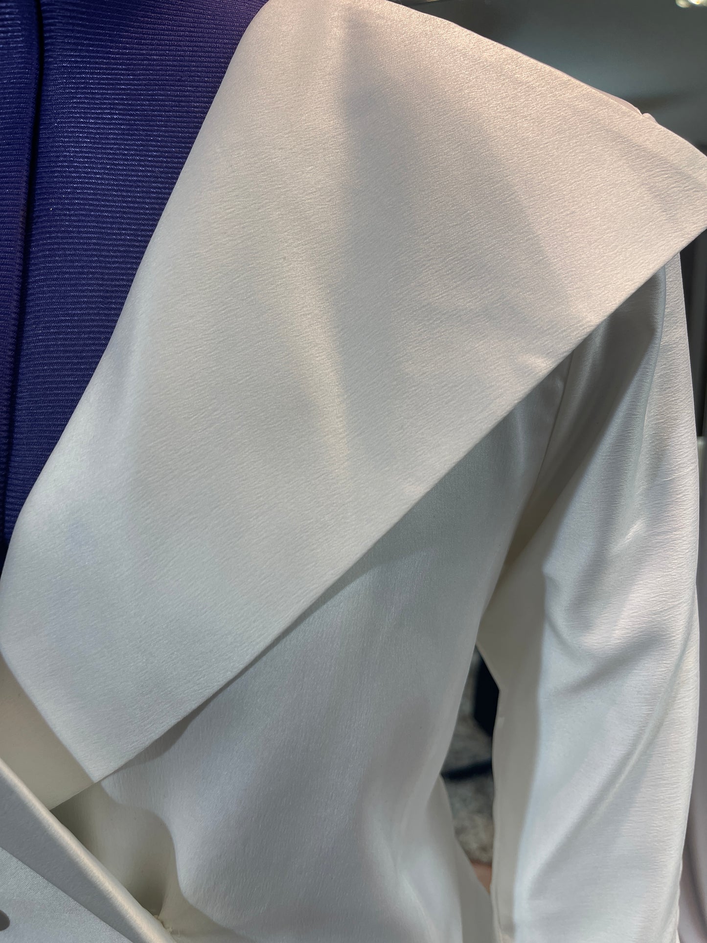 (Women) White & Black Skirt Suit